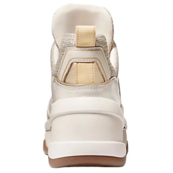 Michael Kors Olympia Leather Sneakers Size 10 - Picture 3 of 9